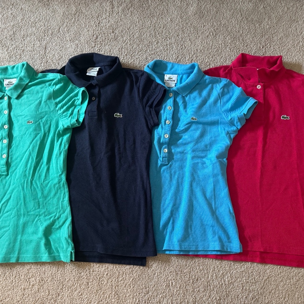 Lacoste Polos - four